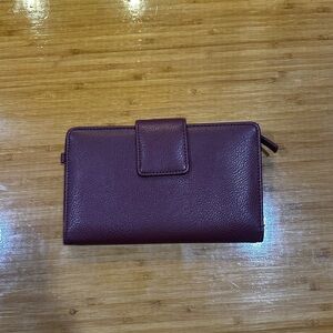 Chic Plum Leather Wallet